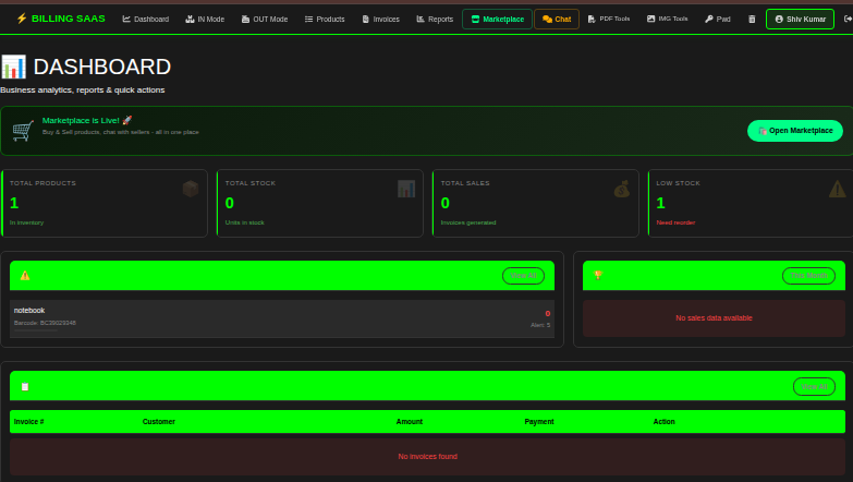 Billexa Dashboard